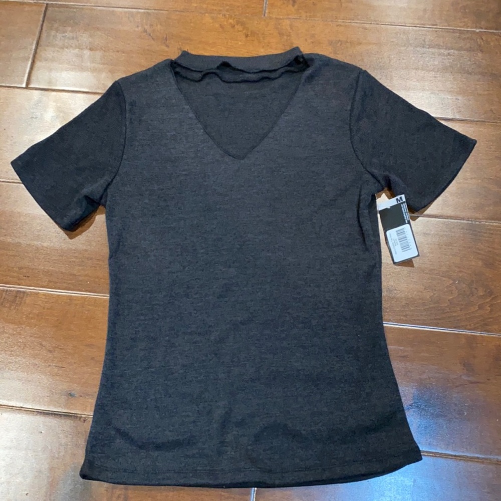 NWT Choker knit top